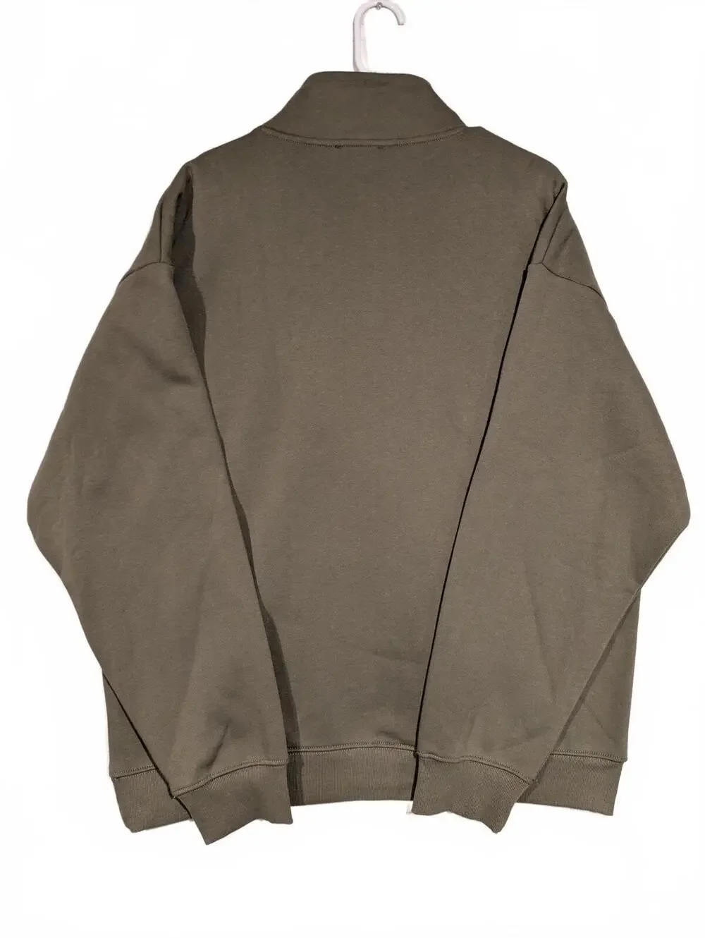True Religion Quarter Zip Pullover Sweatshirt Olive Embroidered Logo Mens XL